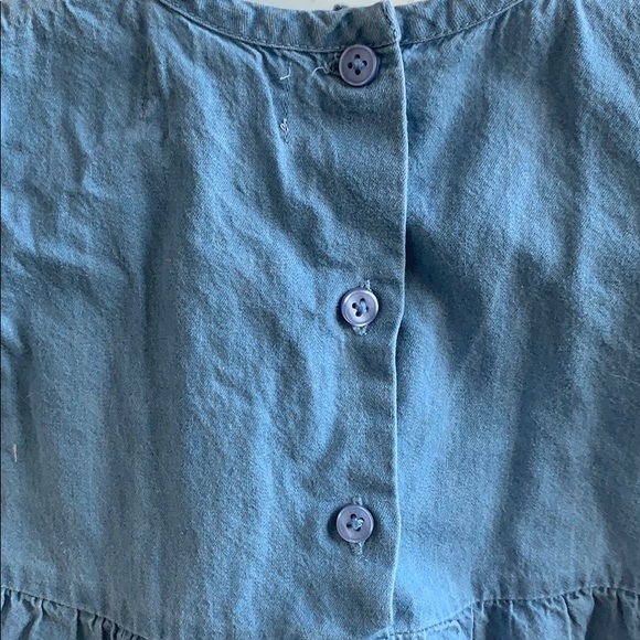 Louis Louise Frida Chambray Floral Embroid. Romper - Picture 7 of 7